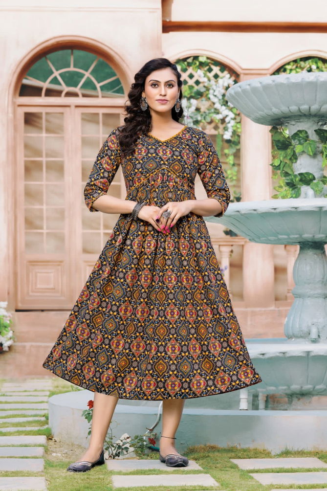 Alia By Hirwa 101-108 Party Wear Kurtis Catalog